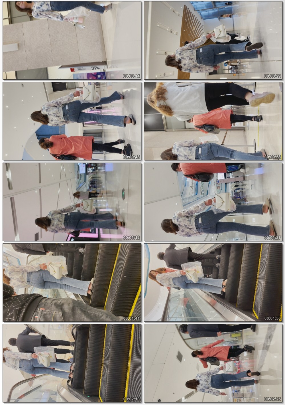 （积分60）超紧身牛仔紧臀长发小