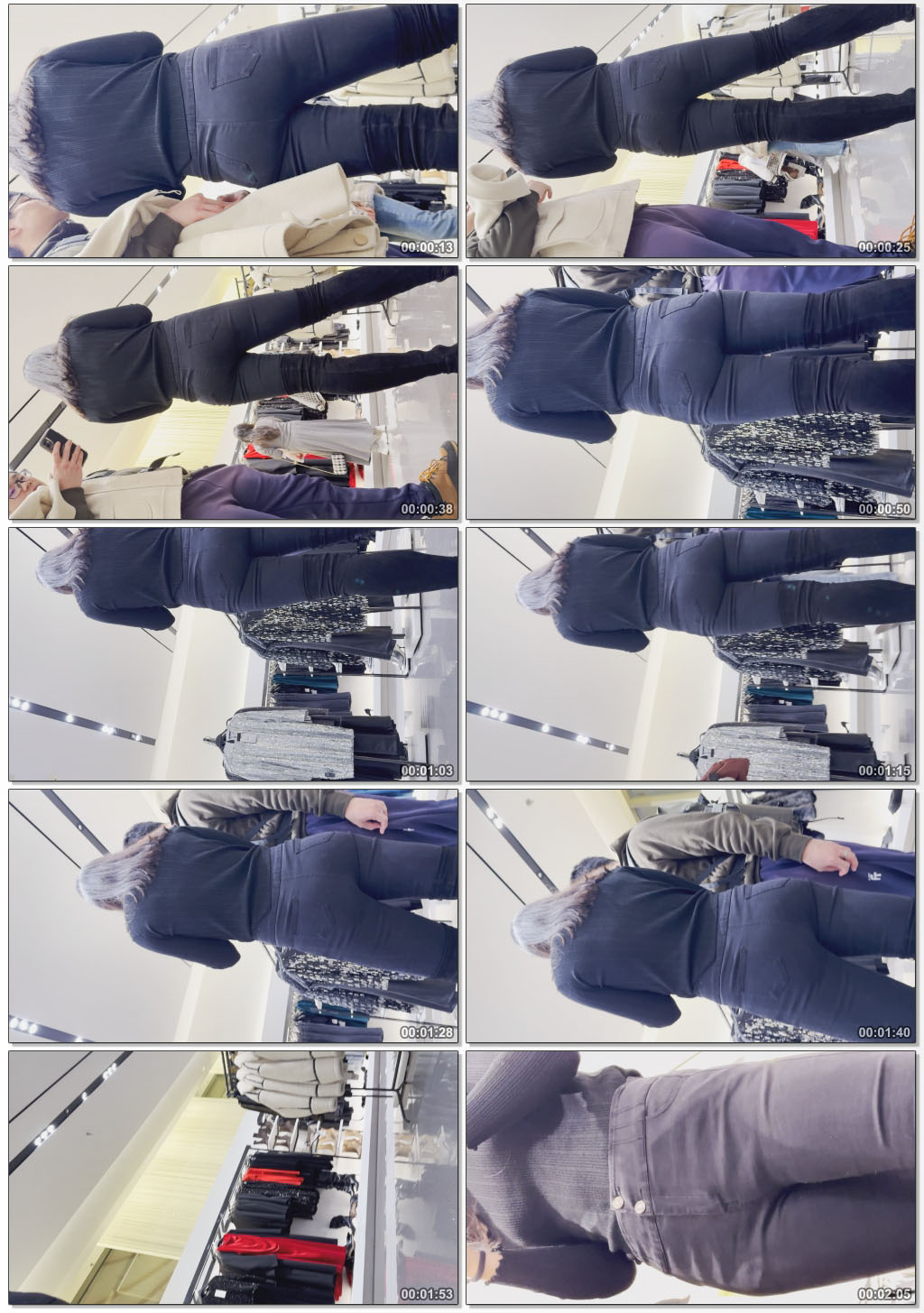 （积分66）商场打底裤丰臀妹子