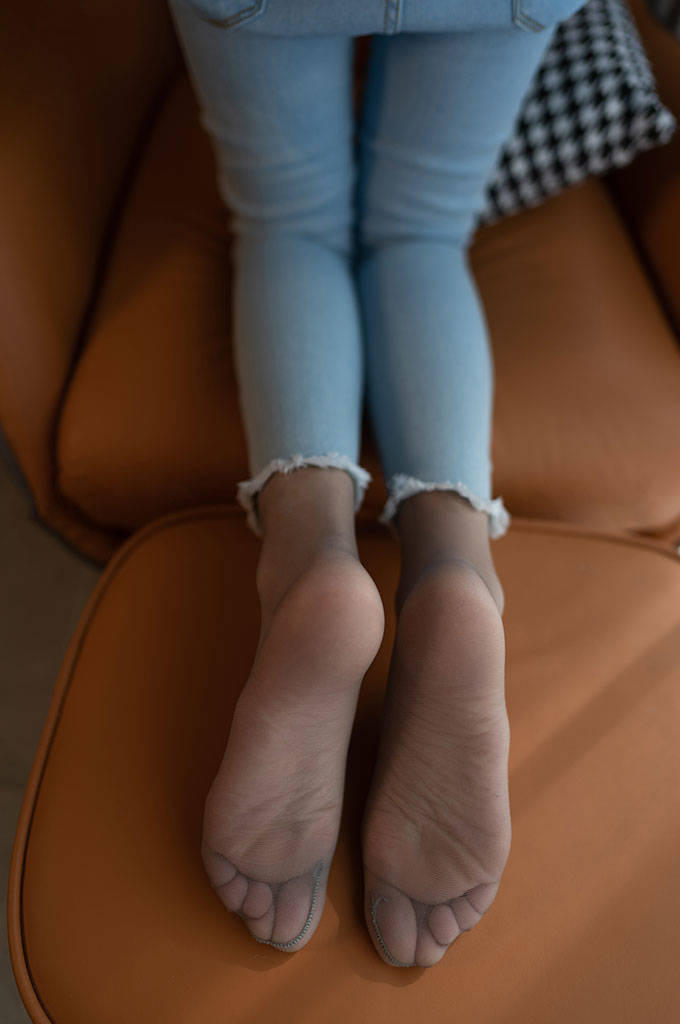 A122.灰色裤袜 紧身牛仔裤