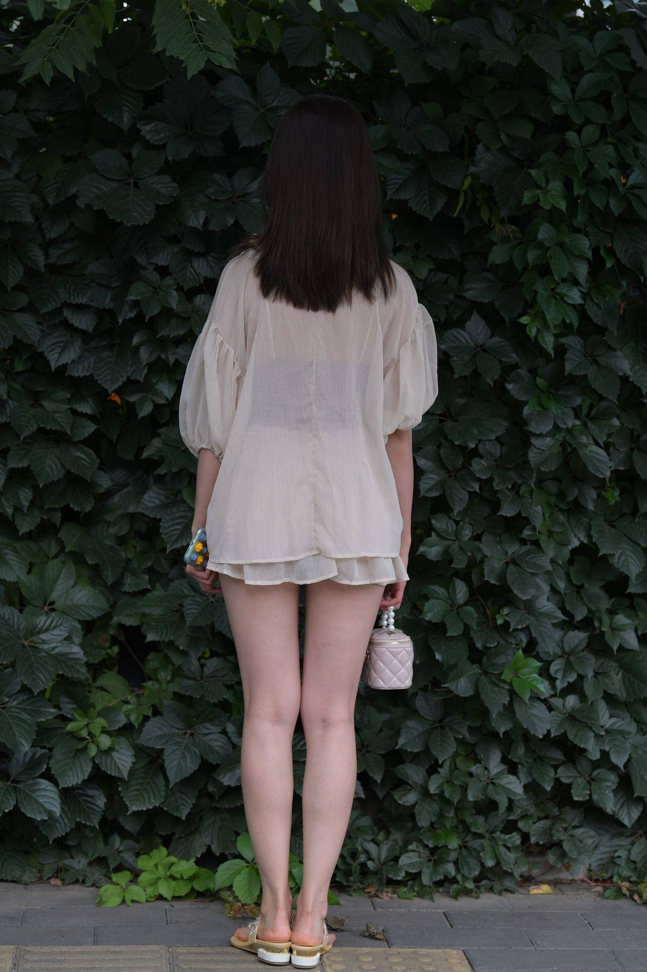 褐色纱裙美女【视频+套图】