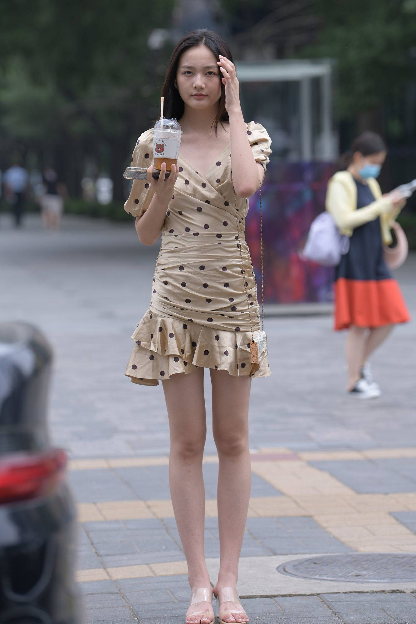 斑点包臀裙长腿美女极品【视频+套图】