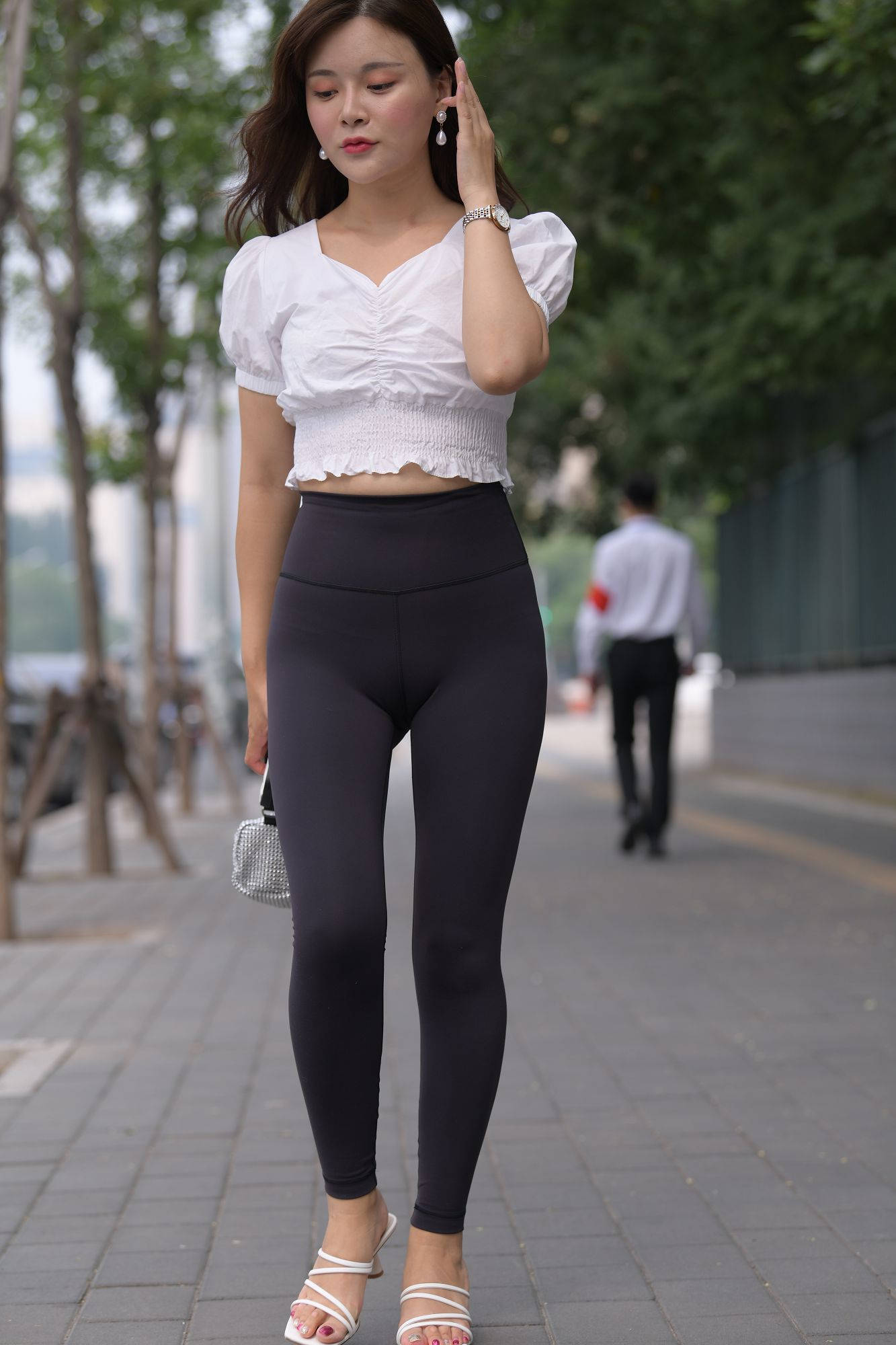 性感黑色瑜伽裤【视频+套图】