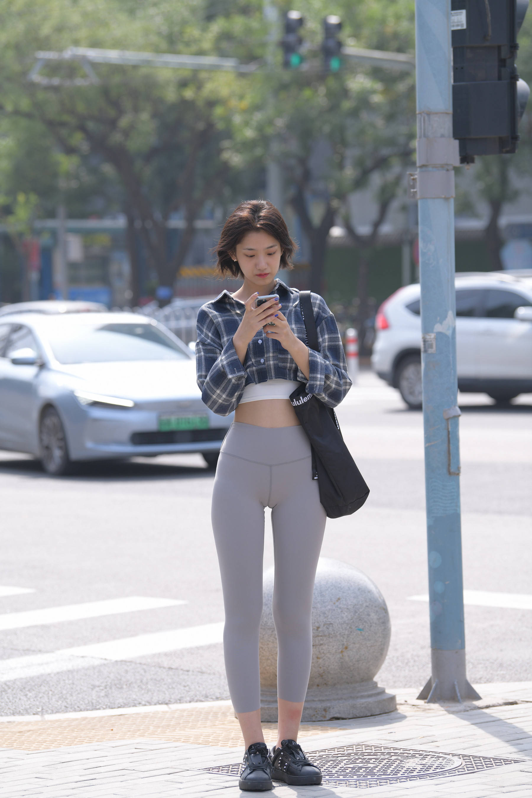 短发紧身裤-1【视频+套图】