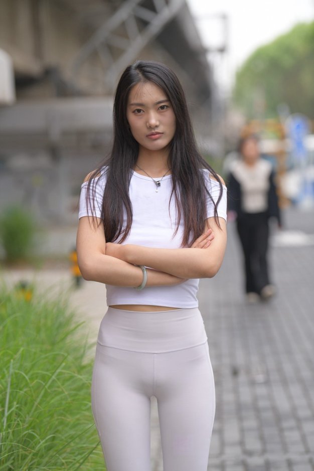 白色瑜伽裤美女MJ3149