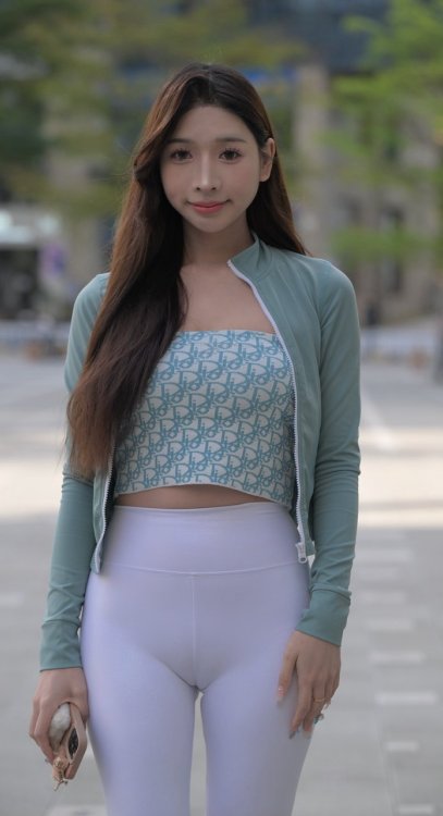 K-MJ3139瑜伽紧身白裤