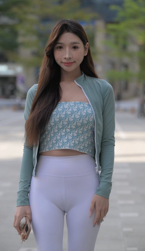 K-MJ3139瑜伽紧身白裤