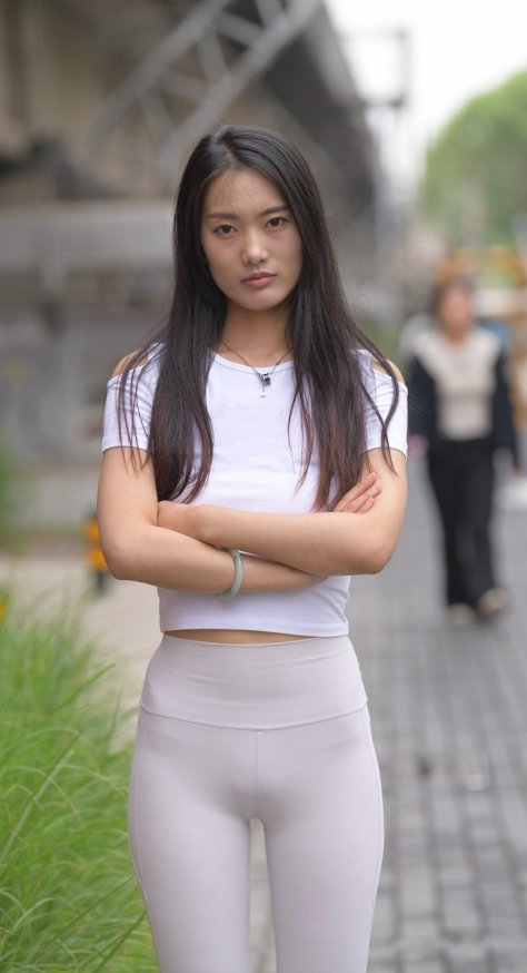 白色瑜伽裤美女MJ3149