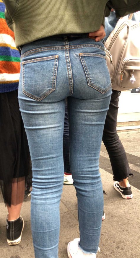 性感苹果臀蓝牛深沟小妹（88积分）