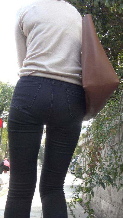 糖糖高跟搭配黑牛仔裤性感三角翘臀透内痕第一季（积分391）