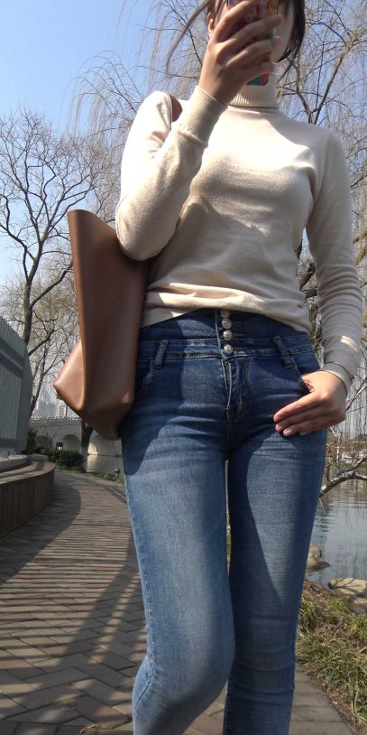 糖糖高跟搭配牛仔裤性感三角翘臀第一季（积分399）