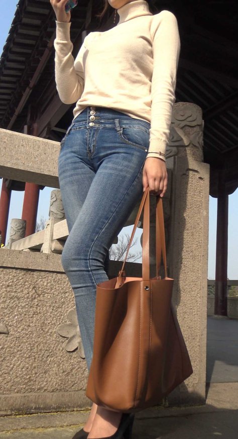 糖糖高跟搭配牛仔裤性感三角翘臀第二季（积分369）