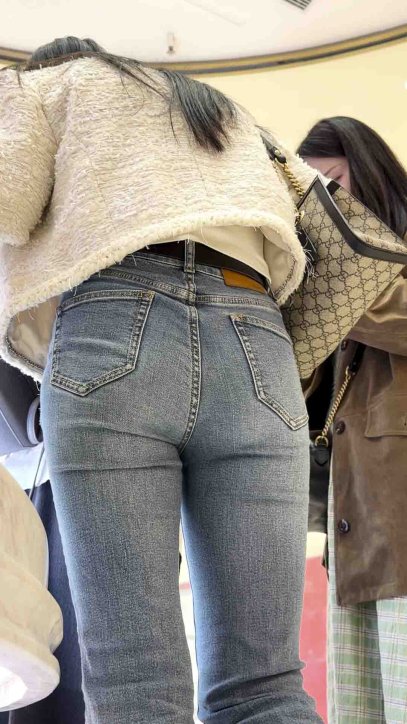 春节献礼蓝紧身牛仔裤极品尤物