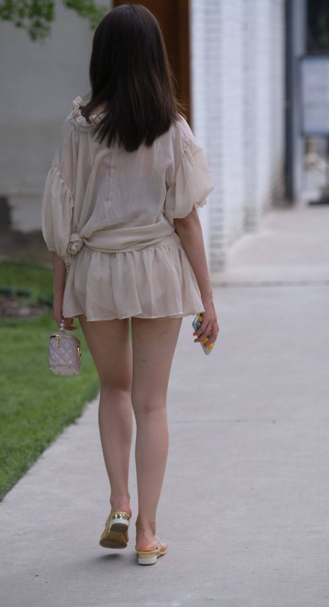 褐色纱裙美女【视频+套图】