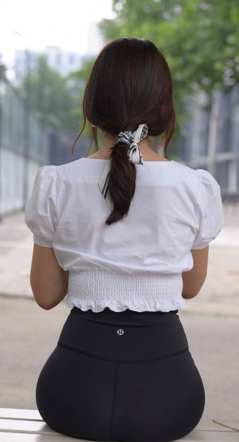 性感黑色瑜伽裤【视频+套图】